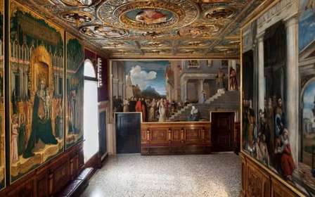 Entrada Galería de la Academia Venecia y pintura veneciana
