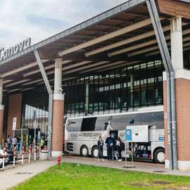 Autobus z letiště Treviso do Benátek a Mestre