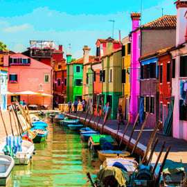 Excursión por la laguna a Murano y Burano en lancha