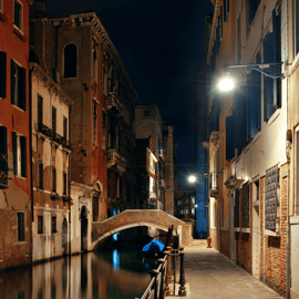 Venedig: Crimes, Legends and Mysteries Tour vid solnedgången