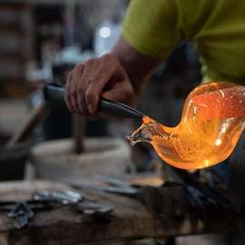 Murano: Glasfabriek ervaring met rondleiding en demonstratie