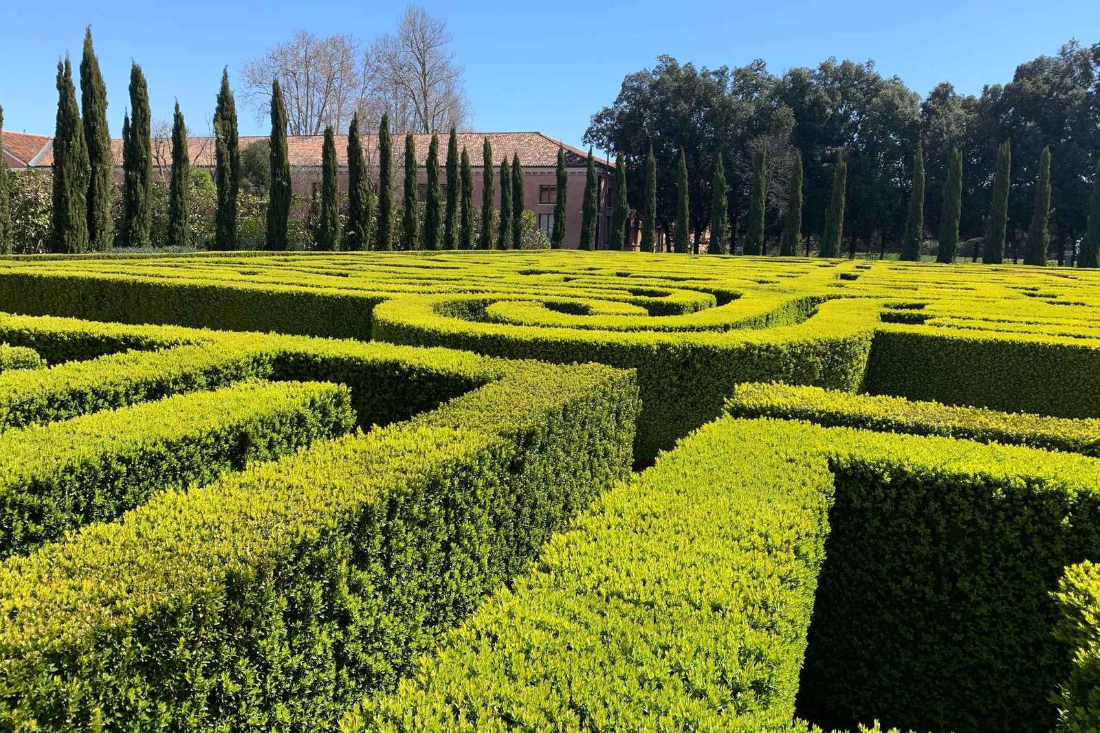Venedig: Borges labyrintupplevelse på ön San Giorgio