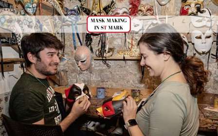Venecia: Clase de Decoración de Máscaras en la Plaza de San Marcos