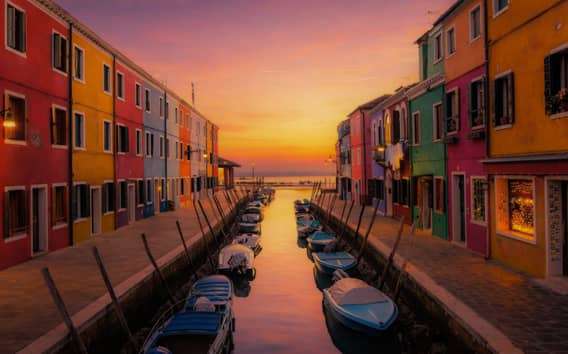 Půldenní výlet lodí na Murano, Burano a Torcello s průvodcem