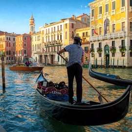Veneza: passeio de gôndola privado de 30 minutos no Grande Canal