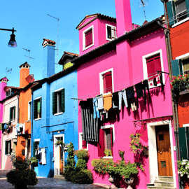Bootsfahrt nach Murano und Burano mit Glasbläserei ab San Marco