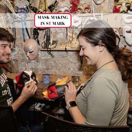 Venice: Mask Decoration Class in St. Mark's Square