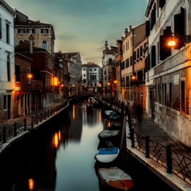 Venedig: Crimes, Legends and Mysteries Tour vid solnedgången