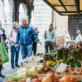 Venetië: Rondleiding over de Rialtomarkt, kookles en lunch