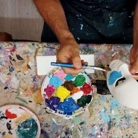Venice: Mask Decoration Class in St. Mark's Square